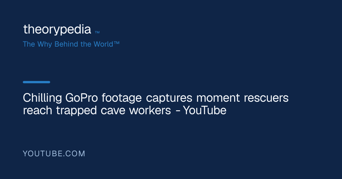 Chilling GoPro footage captures moment rescuers reach trapped cave ...